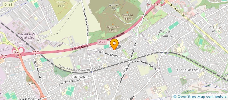 localisation de l'entreprise CLUB PLEIN SUD à LIEVIN