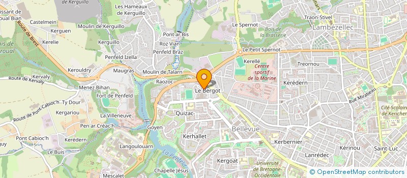localisation de l'entreprise CLUB PLONGE RADE BREST à BREST
