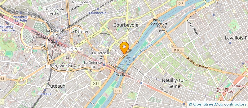 localisation de l'entreprise CLUB PLONGEE CREDIT AGRICOLE à COURBEVOIE