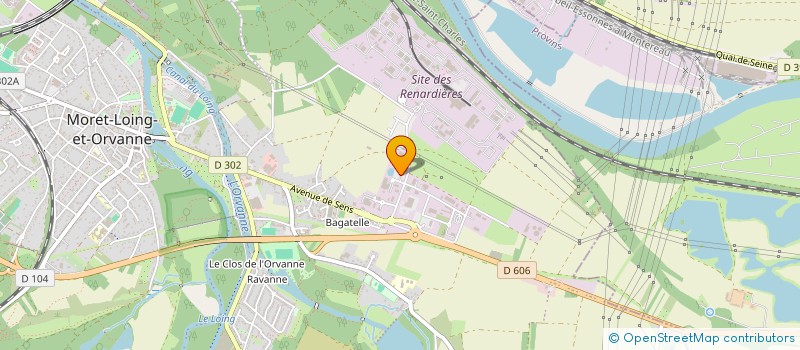 localisation de l'entreprise CLUB PLONGEE GAZIERS ELECTRICIENS SUD 77 à MORET-LOING-ET-ORVANNE