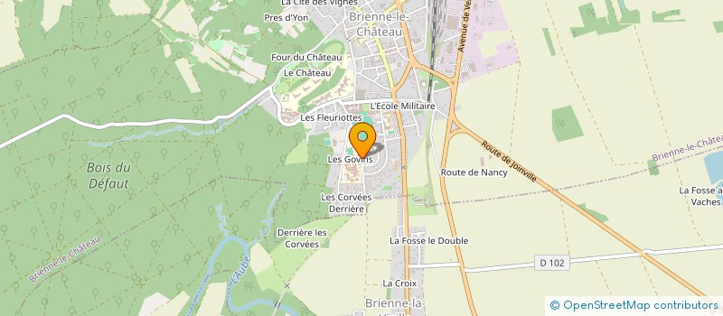 localisation de l'entreprise CLUB PONGISTE DU BRIENNOIS  BRIENNE-LE-CHATEAU