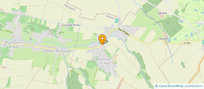 localisation de l'entreprise CLUB PONGISTE MUESPACH LE HAUT  MUESPACH-LE-HAUT