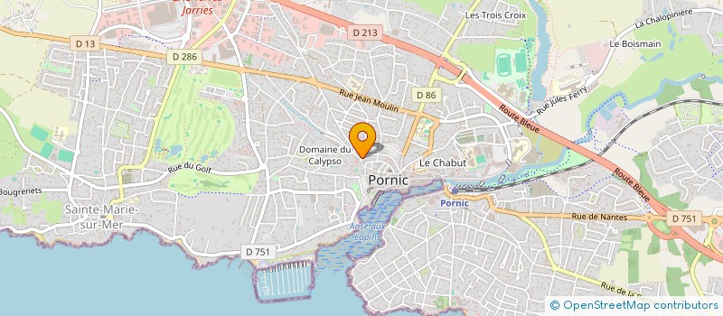 localisation de l'entreprise CLUB PORNICAIS DE TAROT  PORNIC