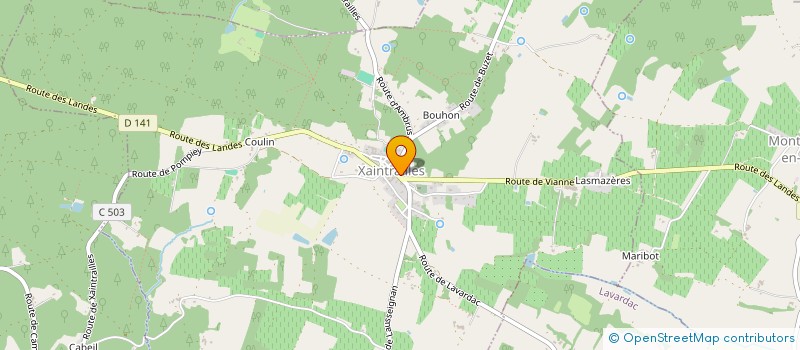 localisation de l'entreprise CLUB POTON DE XAINTRAILLES  XAINTRAILLES