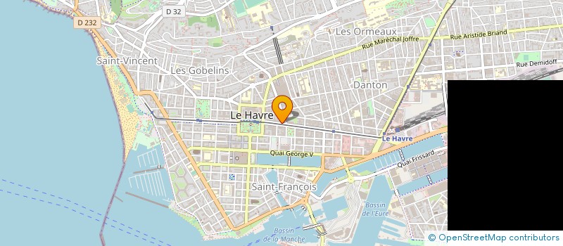 localisation de l'entreprise CLUB PRESSE AFREP  LE HAVRE