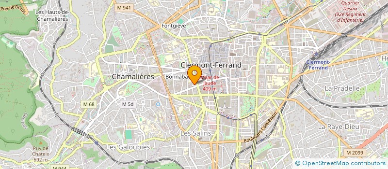 localisation de l'entreprise CLUB PRESSE CLERMONT FERRAND AUVERGNE  CLERMONT-FERRAND