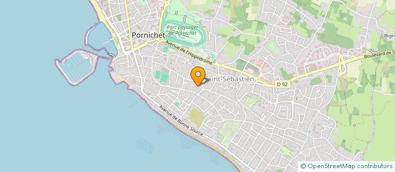 localisation de l'entreprise CLUB PREVENTION ET SECURITE ROUTIERE DANS LES ENTREPRISES ET COLLECTIVITES (CLUB PSRE)  PORNICHET