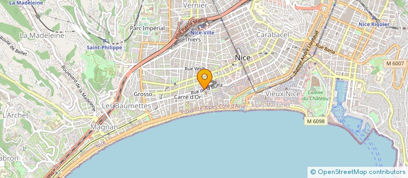 localisation de l'entreprise CLUB PRIVE VIAGINVEST à NICE