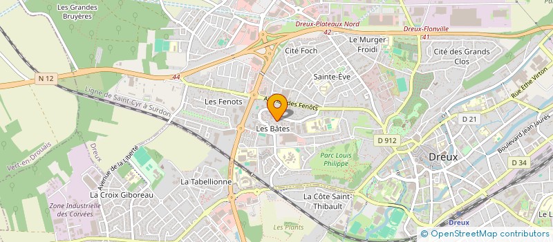 localisation de l'entreprise CLUB PROD'HOMME à DREUX