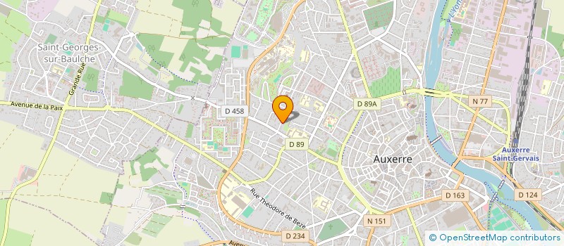 localisation de l'entreprise CLUB PROGRES DES INDUSTRIES AGRO ALIMENT  AUXERRE