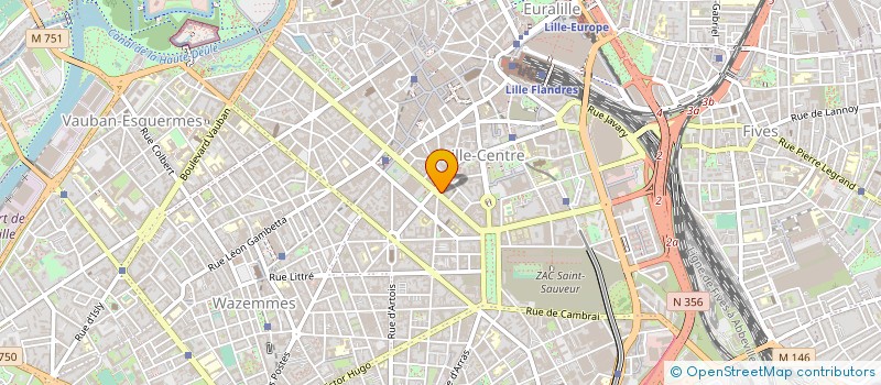localisation de l'entreprise CLUB PROMOTION 1 à LILLE