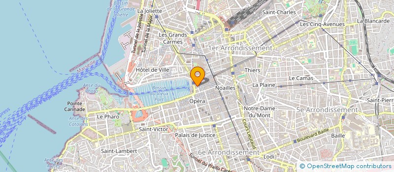 localisation de l'entreprise CLUB PROVENCE NAUTISME à MARSEILLE