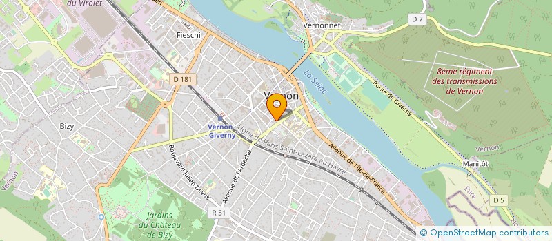 localisation de l'entreprise CLUB PUGILISTIQUE DE VERNON  VERNON