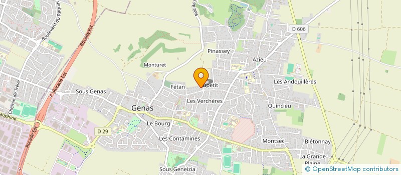 localisation de l'entreprise CLUB PYRAMIDE GENISIS à GENAS