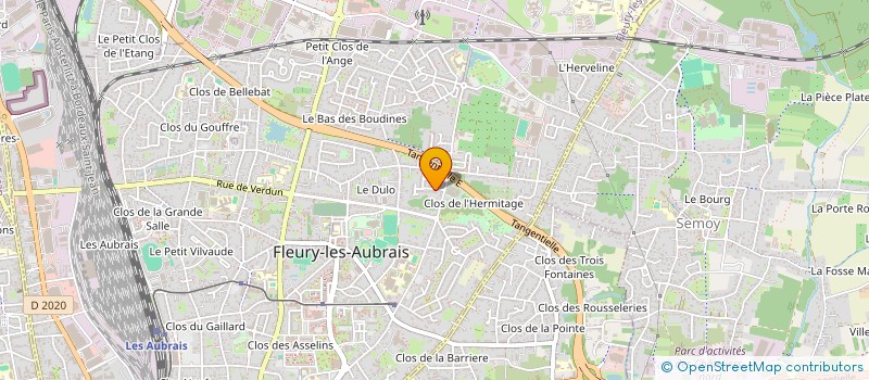 localisation de l'entreprise CLUB PYROTECHNIQUE FLEURYSSOIS  FLEURY-LES-AUBRAIS
