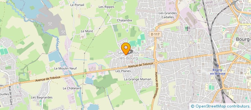 localisation de l'entreprise CLUB QUESTIONS POUR UN CHAMPION DE BOURG EN BRESSE à SAINT-DENIS-LES-BOURG