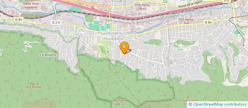 localisation de l'entreprise CLUB QUESTIONS POUR UN CHAMPION DE LA VALLEE DE L'HUVEAUNE  LA PENNE-SUR-HUVEAUNE