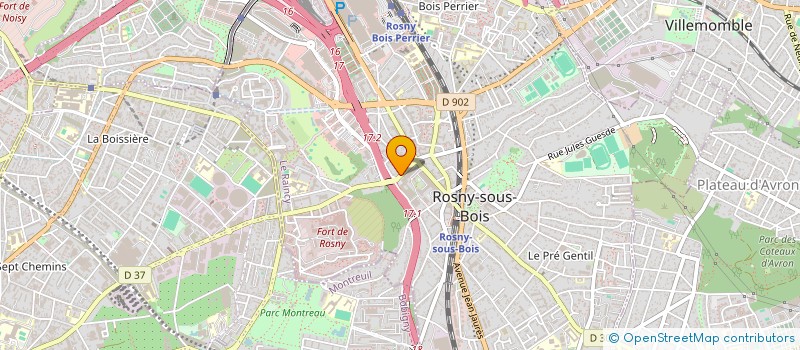 localisation de l'entreprise CLUB QUESTIONS POUR UN CHAMPION DE ROSNY-SOUS-BOIS ( CLUB QPUC ROSNY ) à ROSNY-SOUS-BOIS