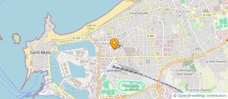 localisation de l'entreprise CLUB QUESTIONS POUR UN CHAMPION DE SAINT-MALO  SAINT-MALO