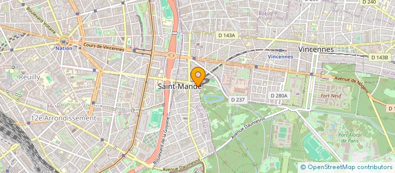 localisation de l'entreprise CLUB QUESTIONS POUR UN CHAMPION DE SAINT MANDE à SAINT-MANDE