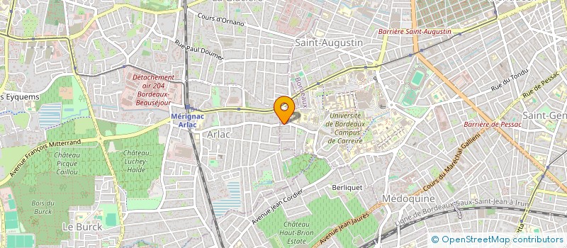 localisation de l'entreprise CLUB RECHERCHES EXPLORAT SOUTERRAINES  MERIGNAC