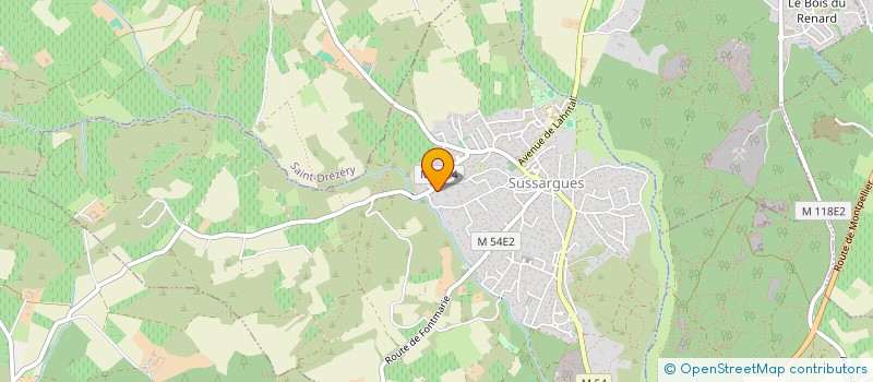 localisation de l'entreprise CLUB RECRE  SUSSARGUES
