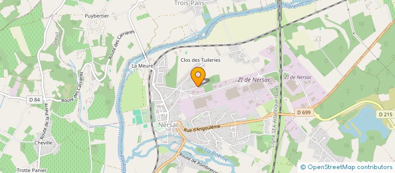 localisation de l'entreprise CLUB RENAULT ALPINE GORDINI CHARENTE  NERSAC