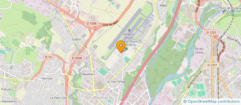 localisation de l'entreprise CLUB RESEAU SPORT DE L'AIR HAUTE-SAVOIE (CLUB R.S.A. HAUTE-SAVOIE) à ANNECY