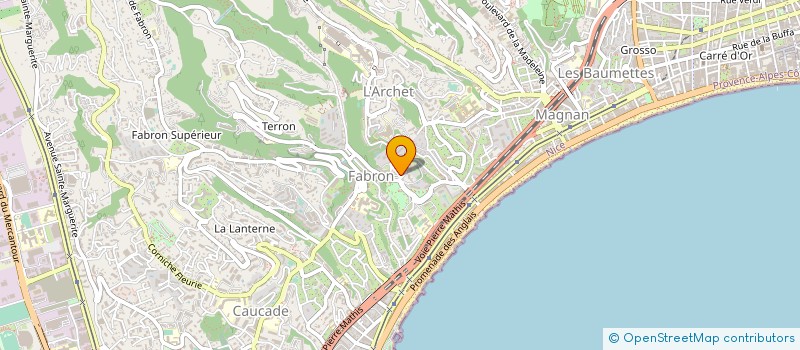 localisation de l'entreprise CLUB RESID ABBAYE ROSELAND à NICE