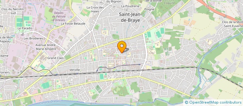 localisation de l'entreprise CLUB RETRAITE ET LOISIRS DE SAINT JEAN DE BRAYE à SAINT-JEAN-DE-BRAYE