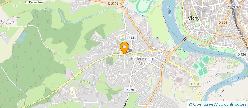 localisation de l'entreprise CLUB RETRAITE SPORTIVE DE BELLERIVE ET AGGLOMERATION VICHYSSOISE  BELLERIVE-SUR-ALLIER