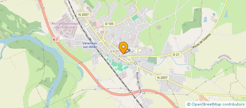 localisation de l'entreprise CLUB RETRAITE SPORTIVE VARENNOISE à VARENNES-SUR-ALLIER