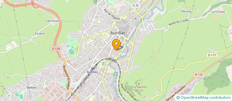 localisation de l'entreprise CLUB RETRAITES M.G.E.N à AURILLAC