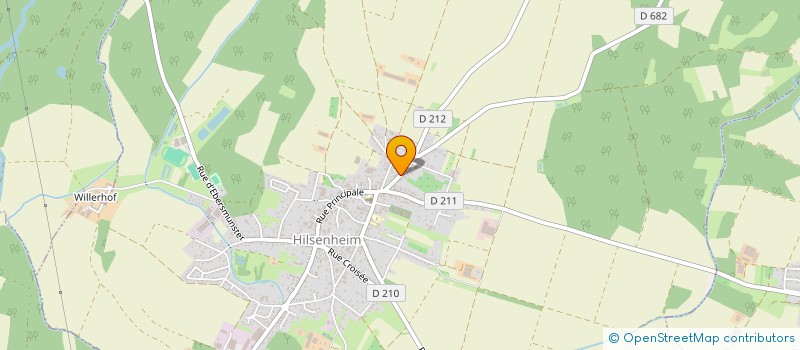 localisation de l'entreprise  CLUB RETRO CAR,S DU RIED  HILSENHEIM