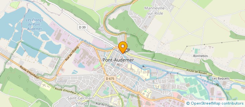 localisation de l'entreprise CLUB RISLOIS DE BADMINTON  PONT-AUDEMER