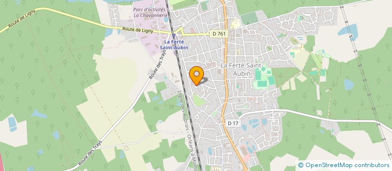 localisation de l'entreprise CLUB RN20 - LA FERTE-SAINT-AUBIN à LA FERTE-SAINT-AUBIN