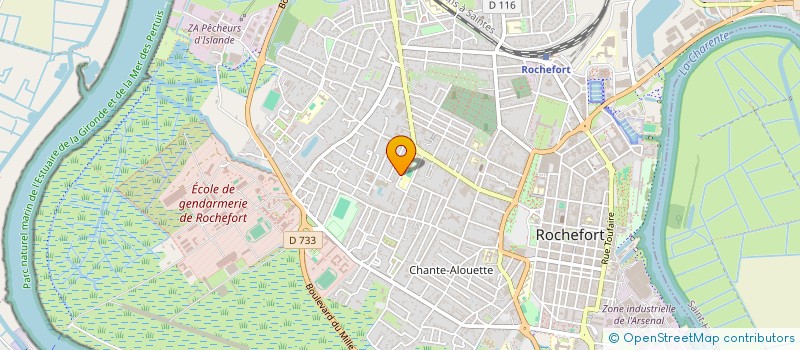 localisation de l'entreprise CLUB ROCHEFORTAIS DE TENNIS DE TABLE  ROCHEFORT