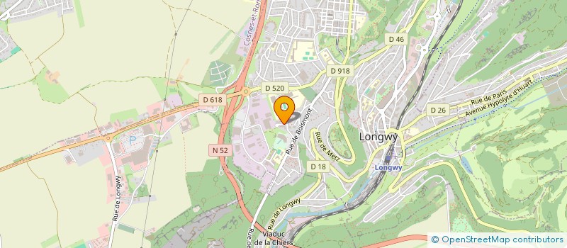 localisation de l'entreprise CLUB ROLLER DERBY DE LONGWY à LONGWY
