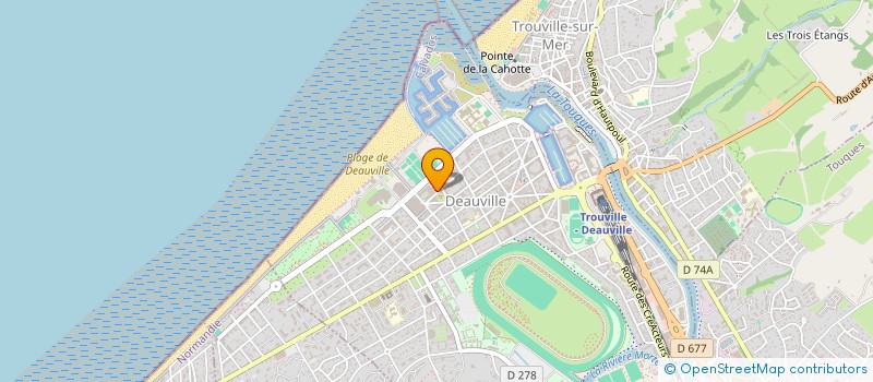 localisation de l'entreprise CLUB ROTARY CLUB DE DEAUVILLE  DEAUVILLE