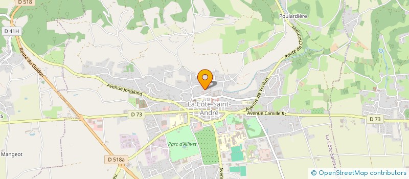 localisation de l'entreprise CLUB ROTARY LA COTE-SAINT-ANDRE - PLAINE DE BIEVRE  LA COTE-SAINT-ANDRE