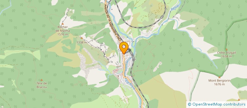 localisation de l'entreprise CLUB ROYA PARAPENTE  TENDE