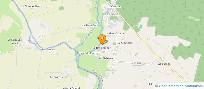 localisation de l'entreprise CLUB SAINT ELOI DES FORGES  FORGES DE LANOUEE