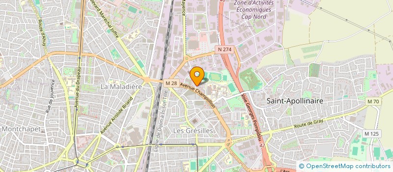 localisation de l'entreprise CLUB SAINTE BERNADETTE à DIJON