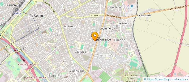 localisation de l'entreprise CLUB SAMOURAI REMOIS  REIMS