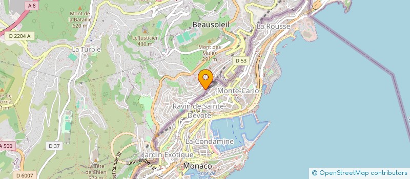 localisation de l'entreprise CLUB SANS SOUCI  BEAUSOLEIL