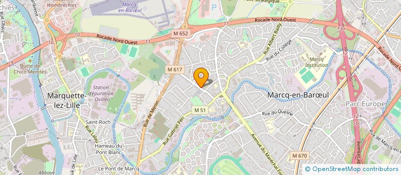 localisation de l'entreprise CLUB SANS SOUCI AMITIES JOIE LOISIRS A L HOSPICE à MARCQ-EN-BARŒUL