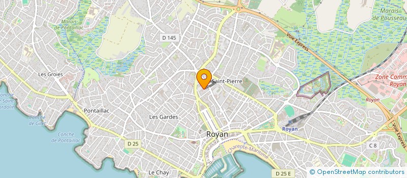 localisation de l'entreprise CLUB SANTE LOISIRS JEUNES DE ROYAN  ROYAN