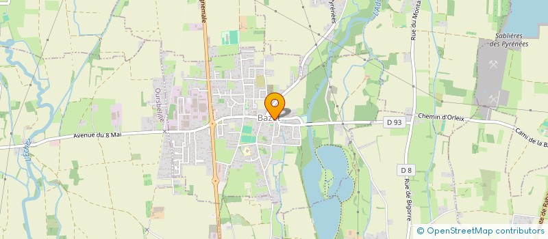 localisation de l'entreprise CLUB SCIENCES ET LOISIRS DE BAZET  BAZET