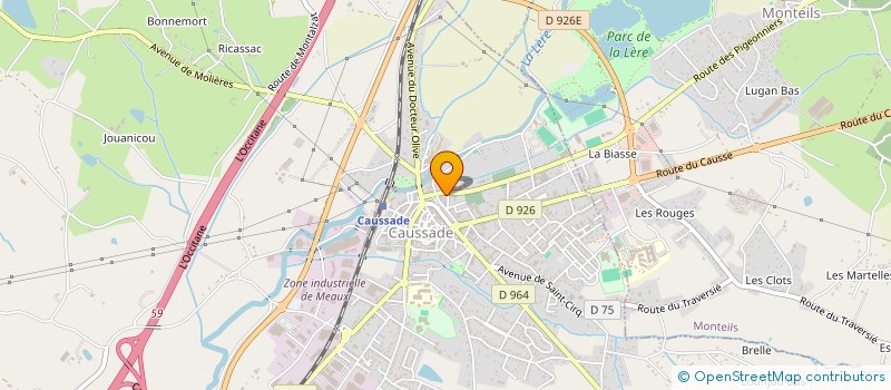 localisation de l'entreprise CLUB SCRABBLE CAUSSADAIS  CAUSSADE