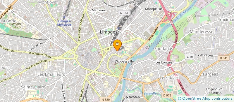 localisation de l'entreprise CLUB SECURITE ROUTIERE EN ENTREPRISES (SRE 87) à LIMOGES